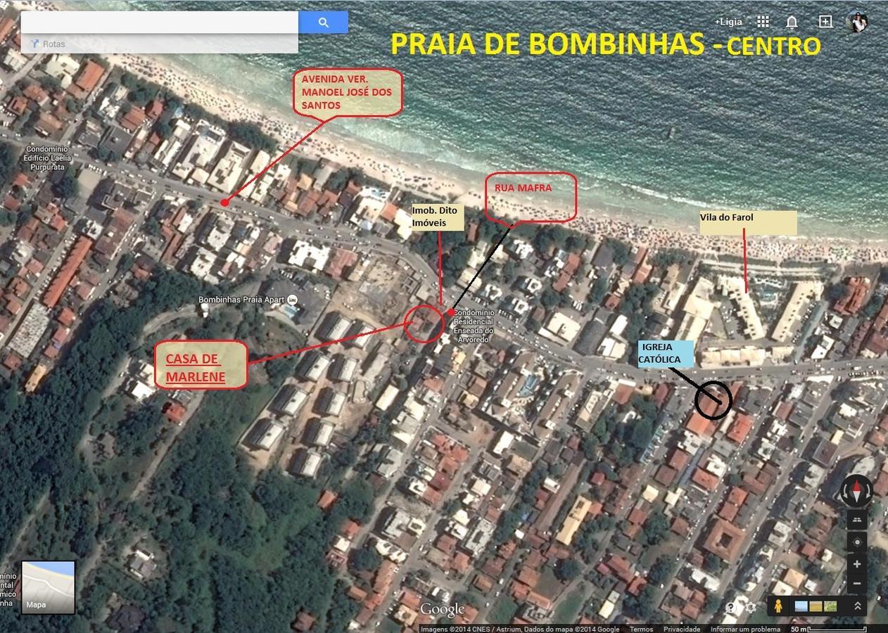 Casa De 2 Quartos No Centro De Bombinhas Bagian luar foto